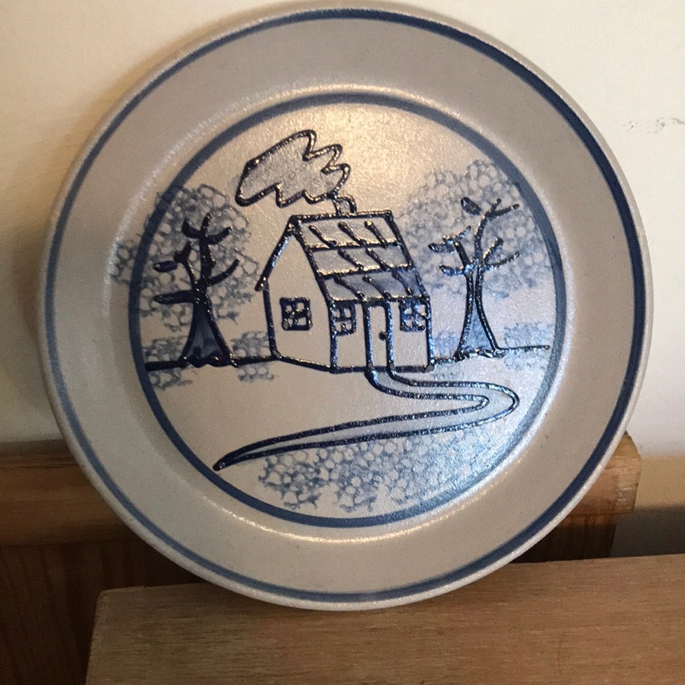 Vintage 90’s Beaumont Brothers Ohio Pottery Dish Hand Painted USA